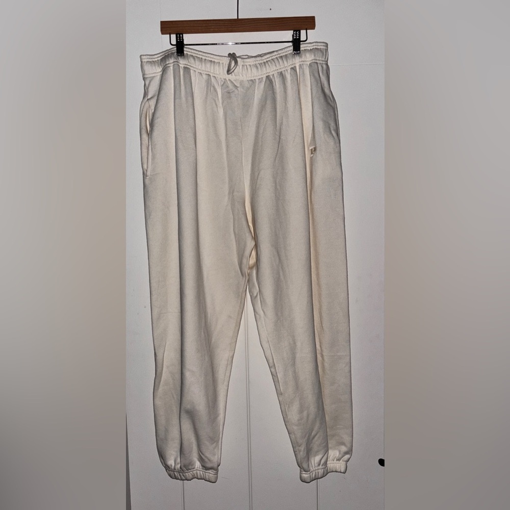 Pink Victoria's Secret Everyday Fleece Campus Sweatpants‎ Women XXL NEW Baggy